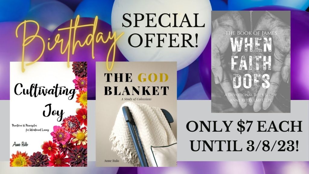 Anne Rulo Bible Studies Philippians Colossians James Cultivating Joy The God Blanket When Faith Does